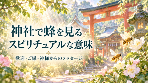 神社　蜂　スピリチュアル