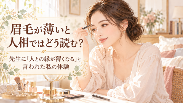眉毛　薄い　人相